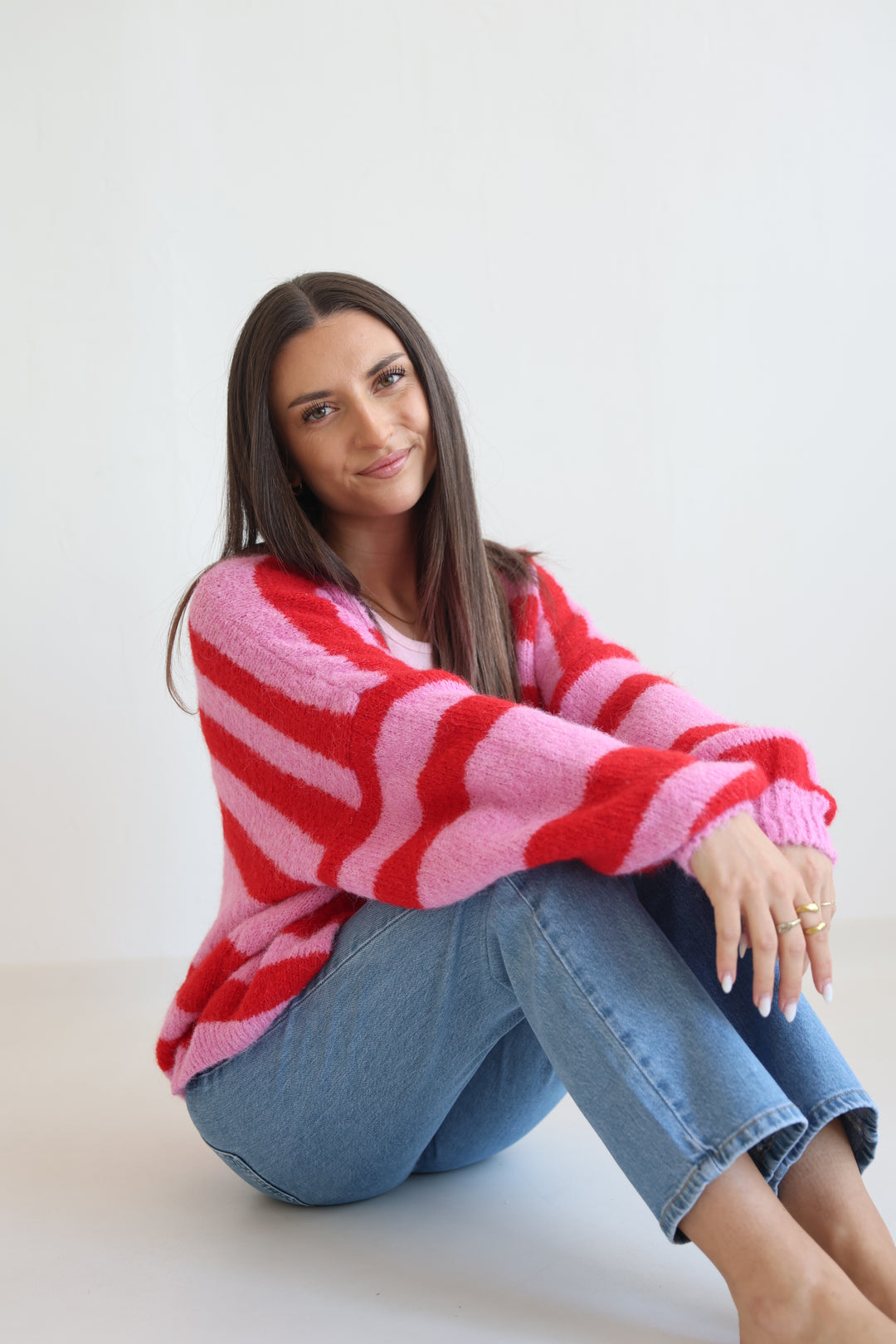 Chunky Striped Cardigan