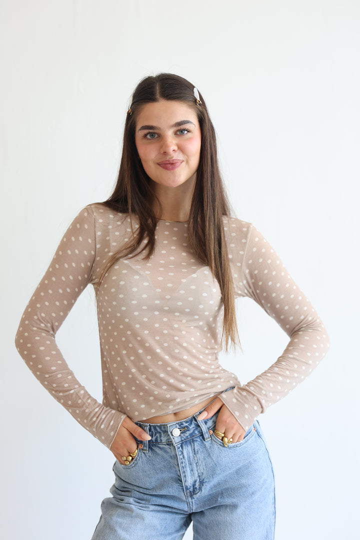 Polka Dots Cashmere Longsleeve