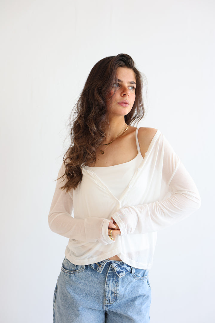 Lightweight Sheer Cardigan