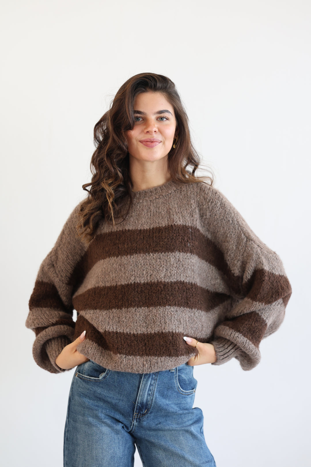Fluffy Blockstripes Pullover Hannah