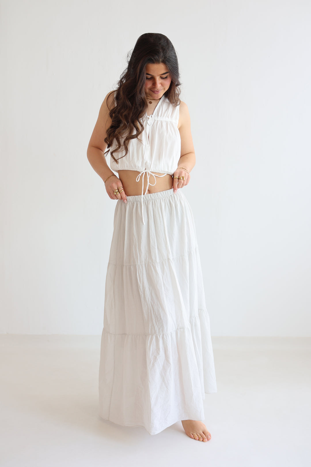 Cotton Maxi Skirt