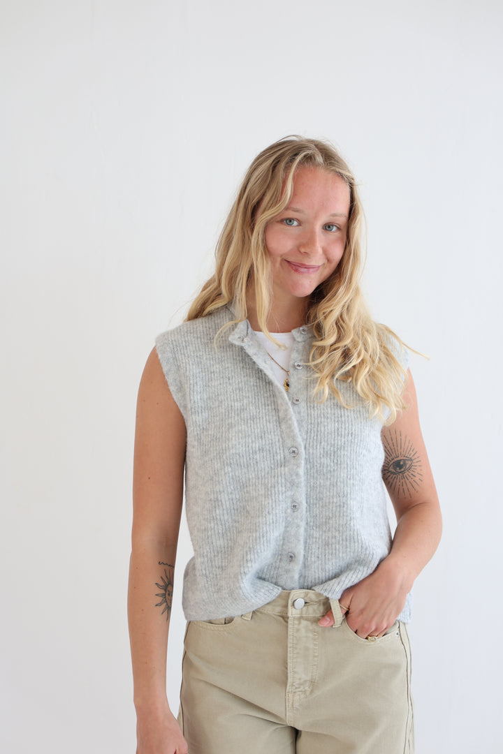 Einfarbige Weste Jolina