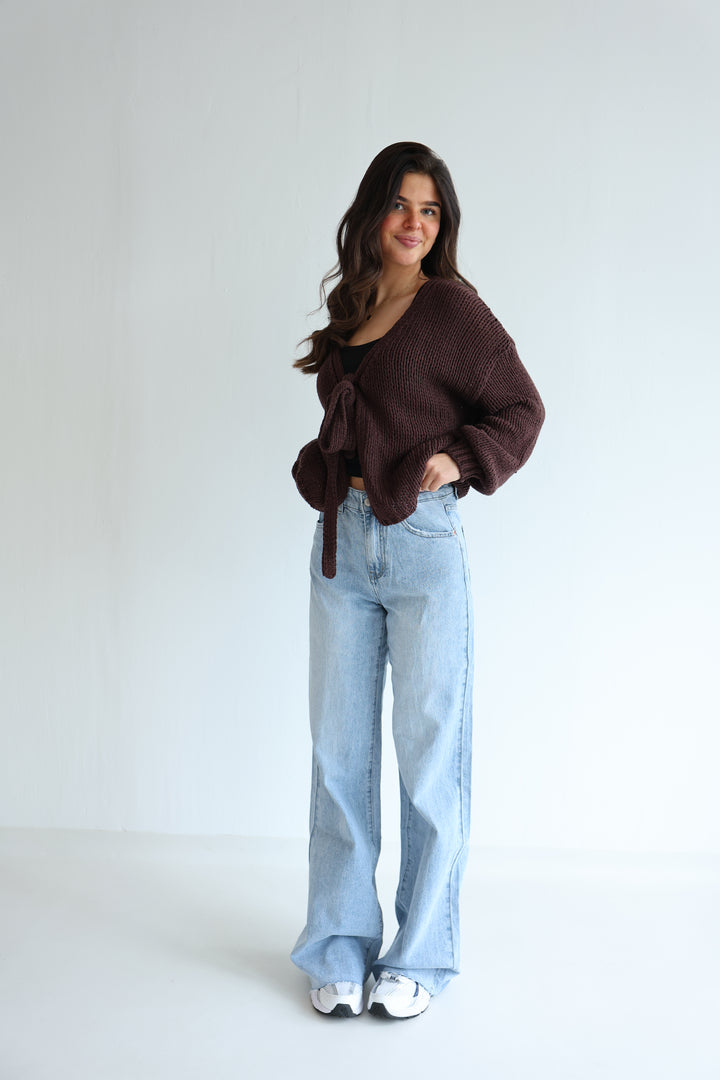 Cardigan mit Schleife Elsa