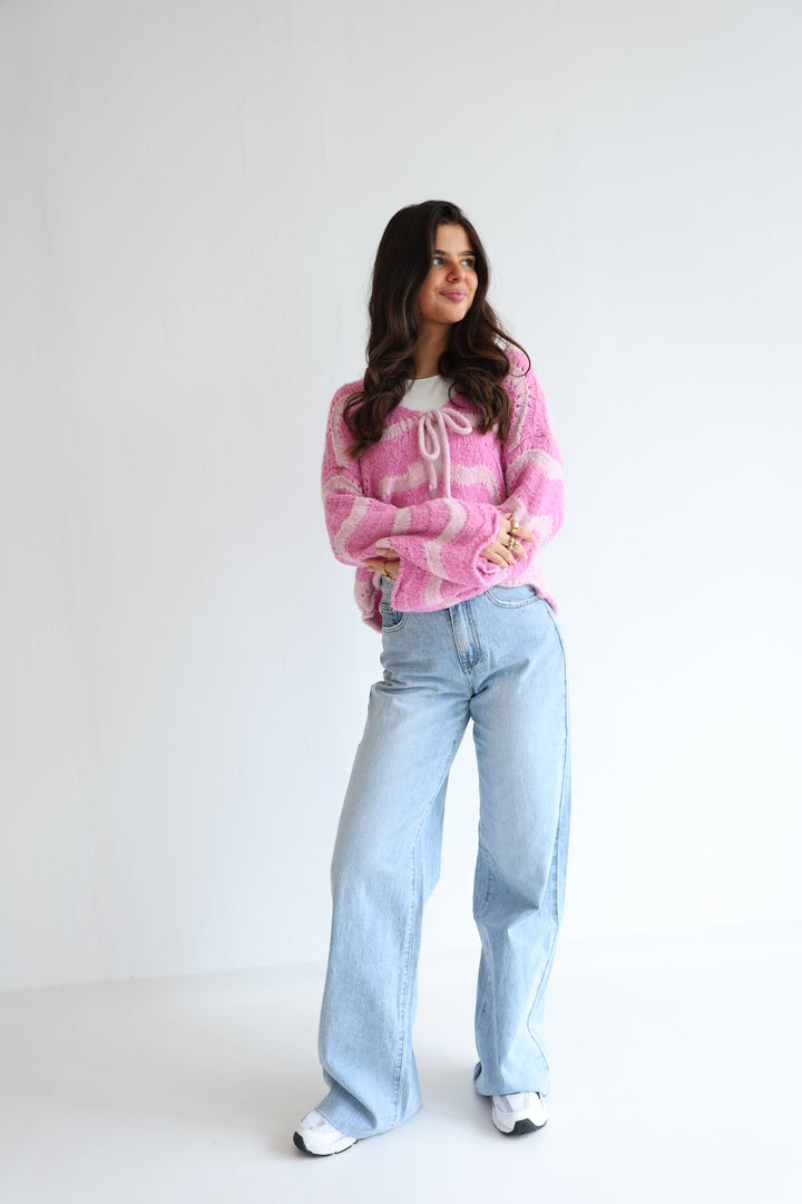 Cardigan Wavy Stripes Cathy