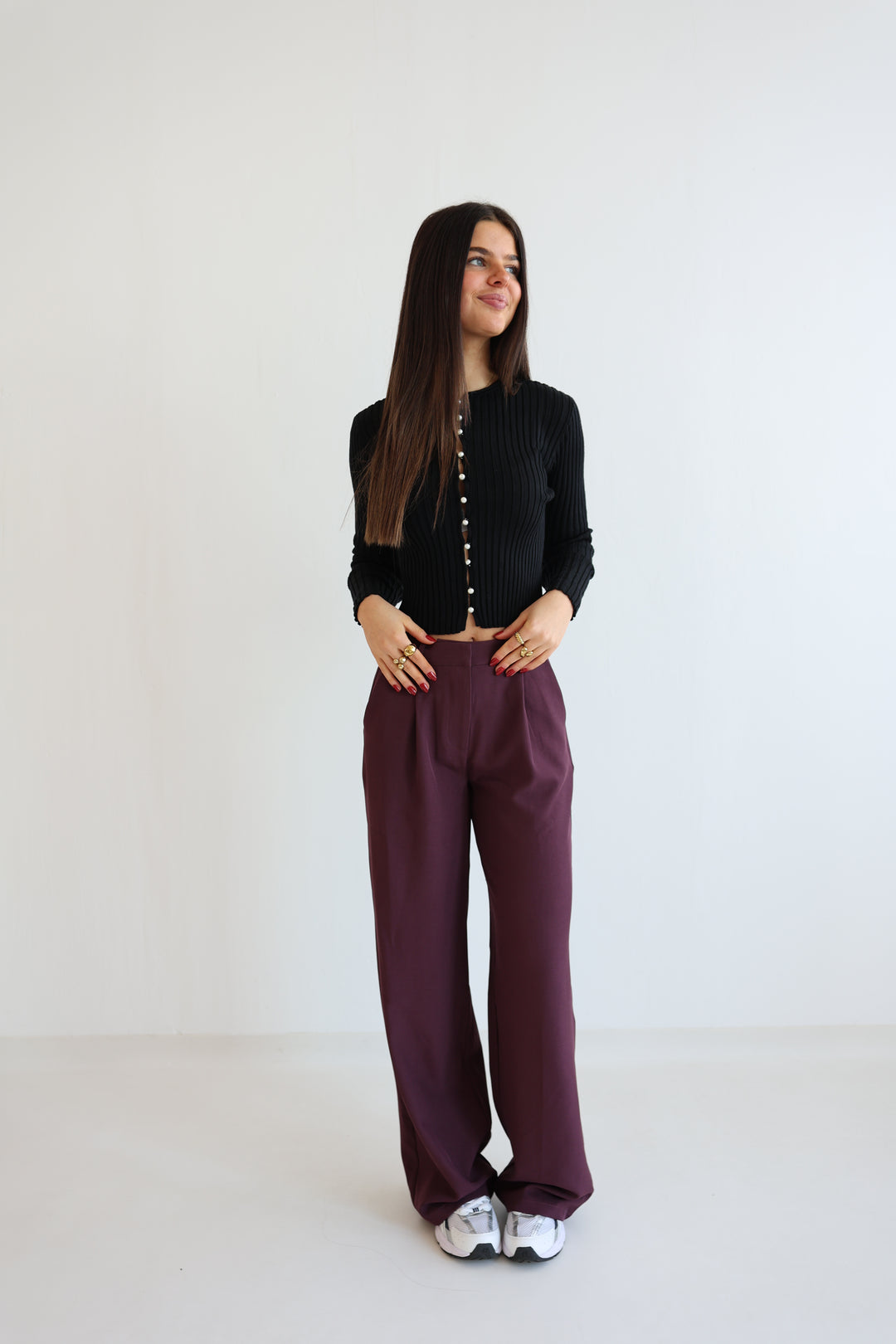 Bundfaltenhose Casual Look