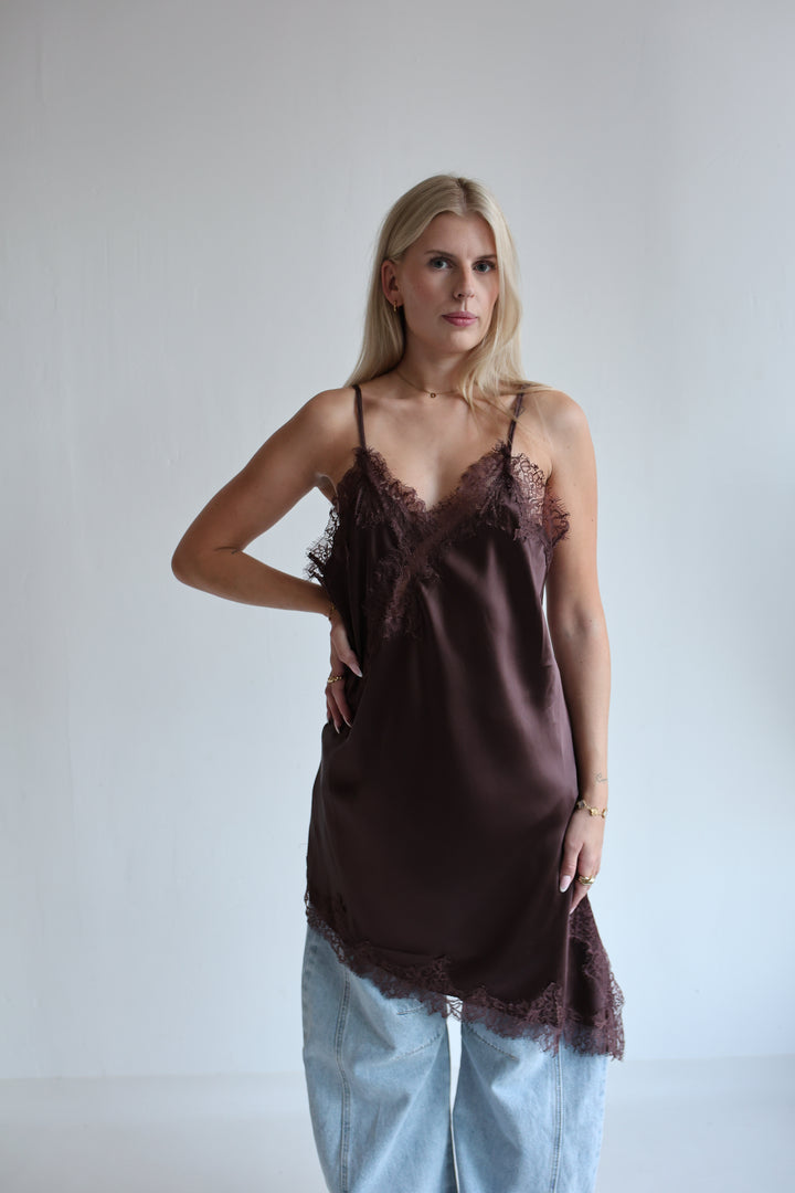 Satin Lace Dress