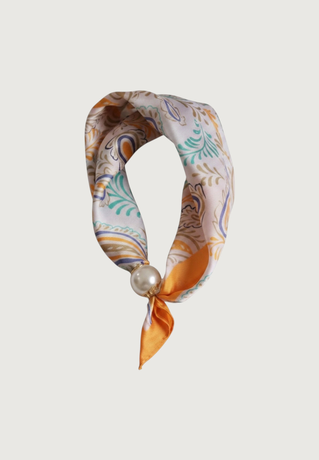 Satin Scarf Perlmutt Pearl