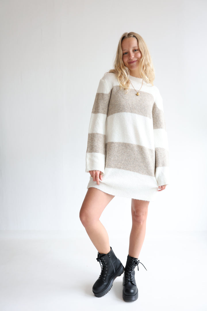 Soft Stripe Knit Dress