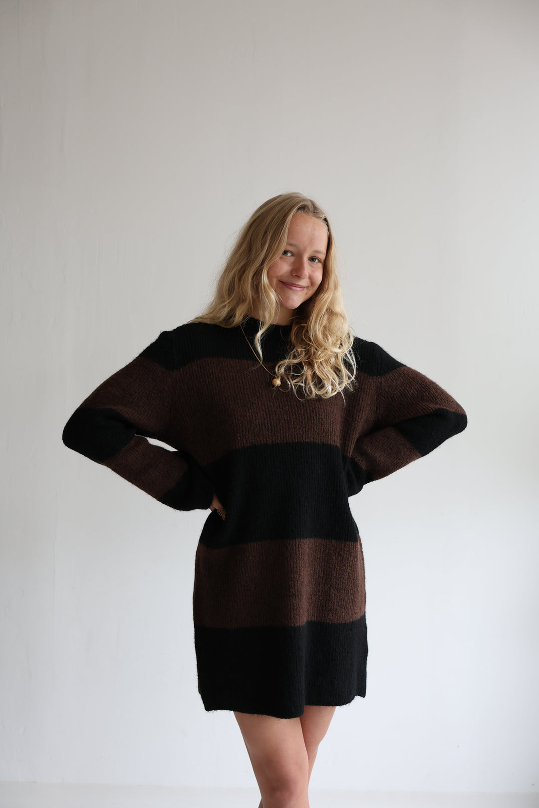 Soft Stripe Knit Dress