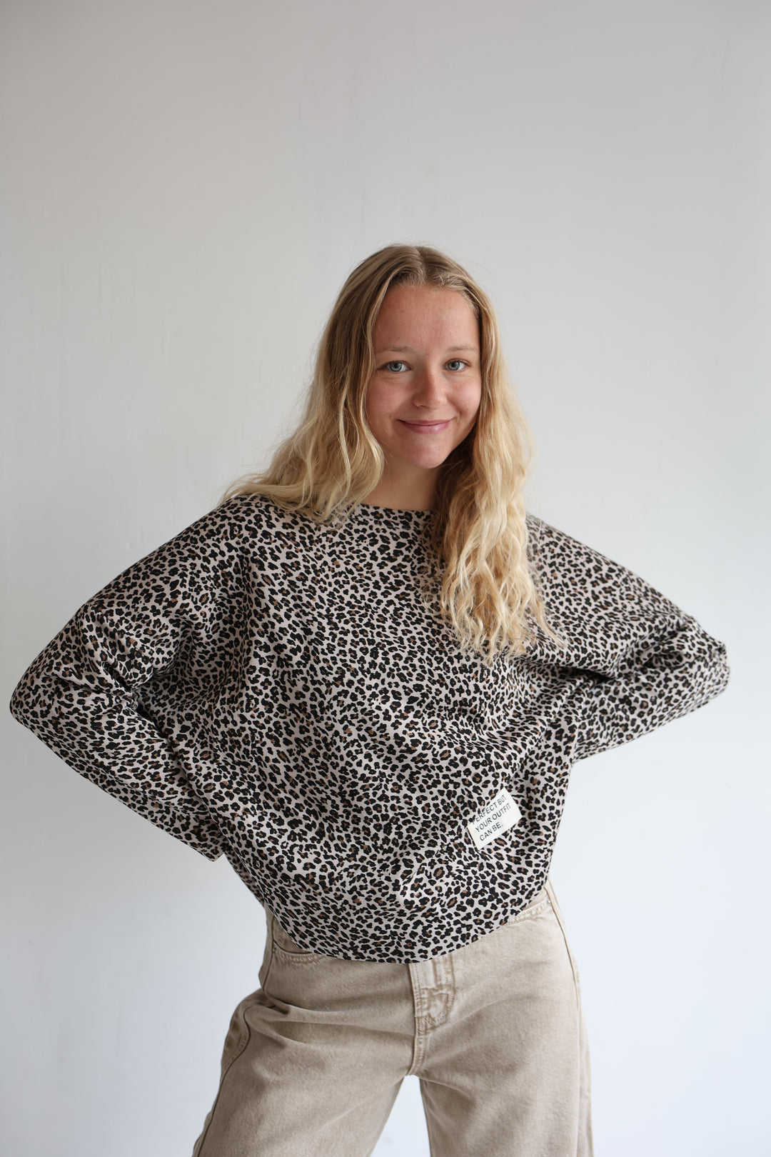 Sweater mit Leoprint Everyday