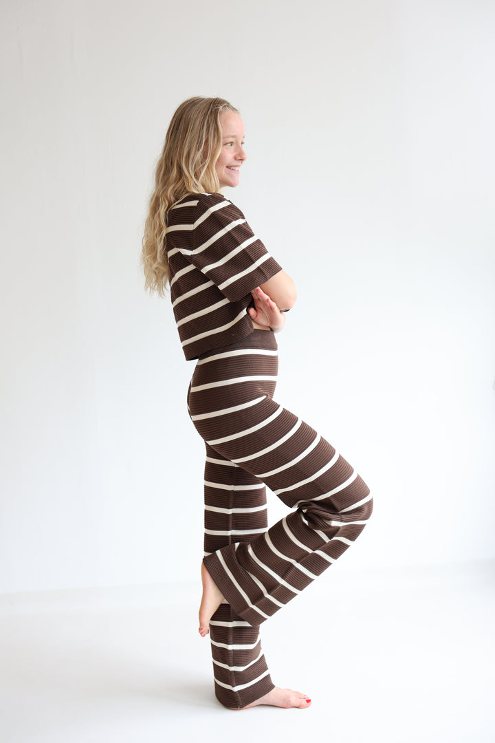 Lange gestreifte Hose Sandy Stripes