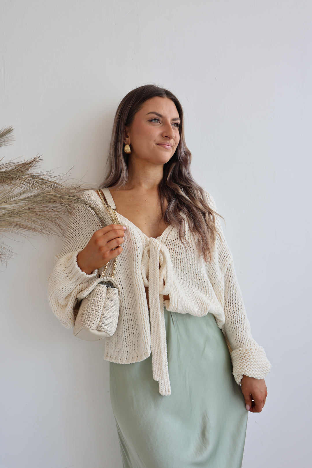 Cardigan mit Schleife Elsa