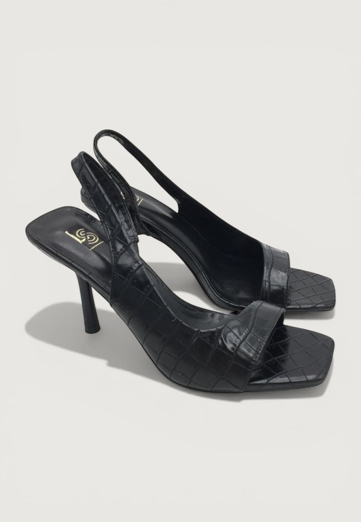 Square Toe Slingback Pumps