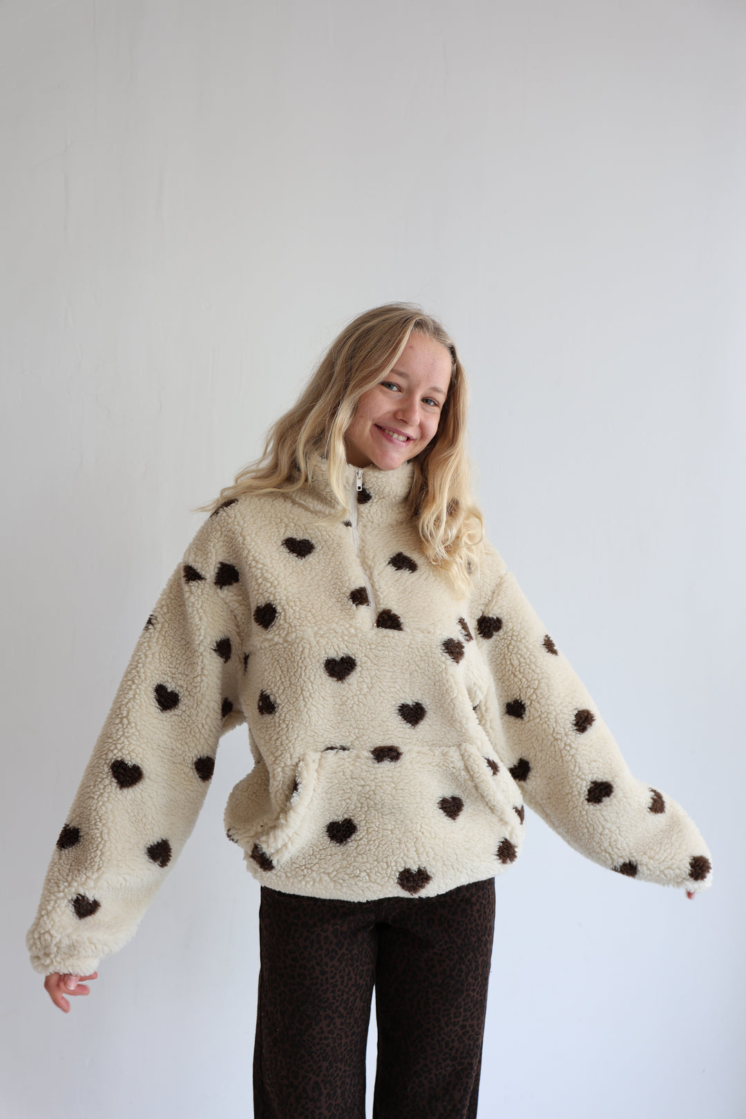 Fleece Zipper Warm Hearted