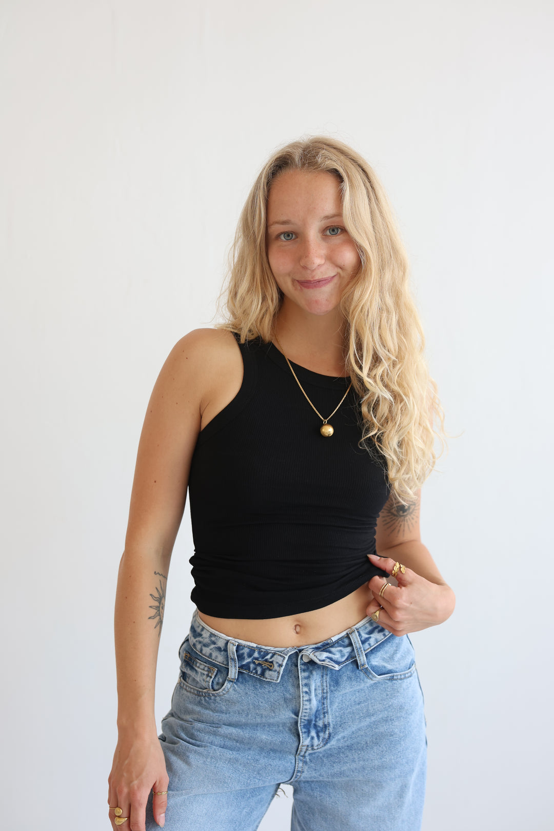 Slim Fit Ribbed Tanktop
