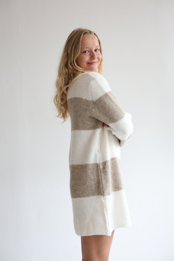 Soft Stripe Knit Dress