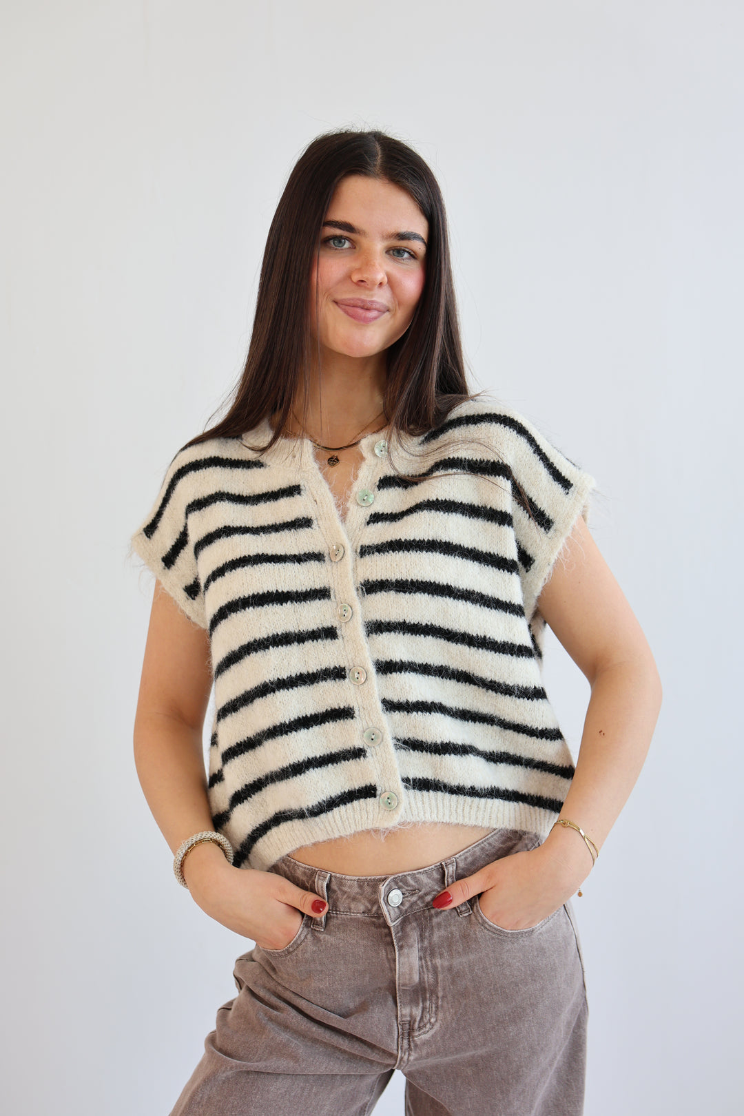 Gestreifte Weste Cosima