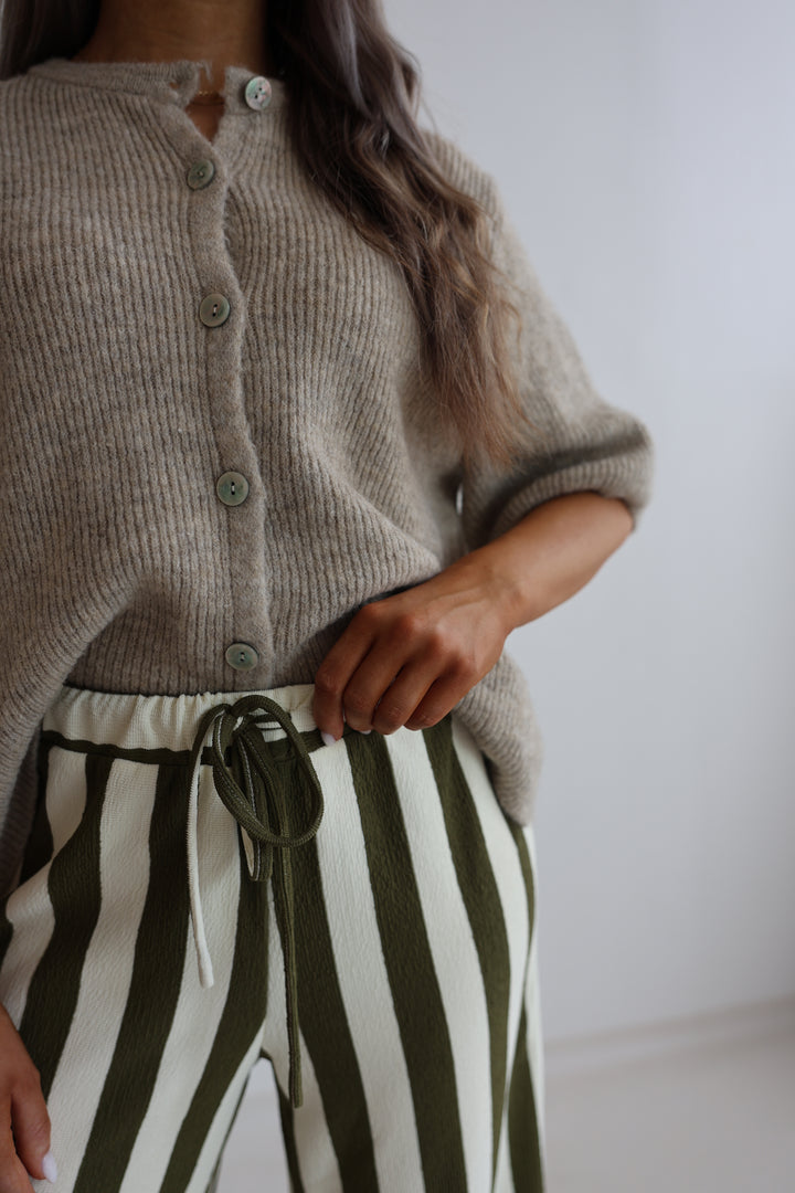 Gestreifte Hose Blockstripes (kurze Länge)