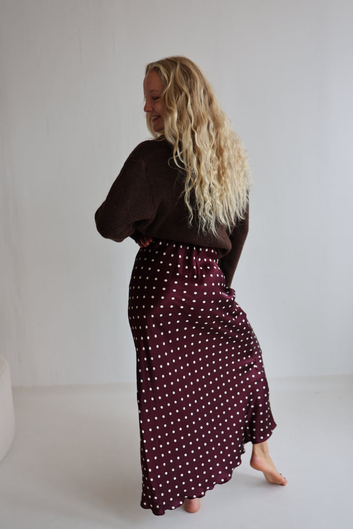 Lager Viskoserock Polka Dots