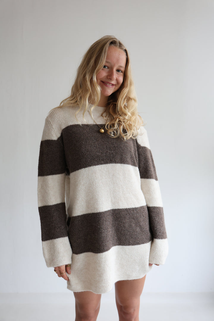 Soft Stripe Knit Dress