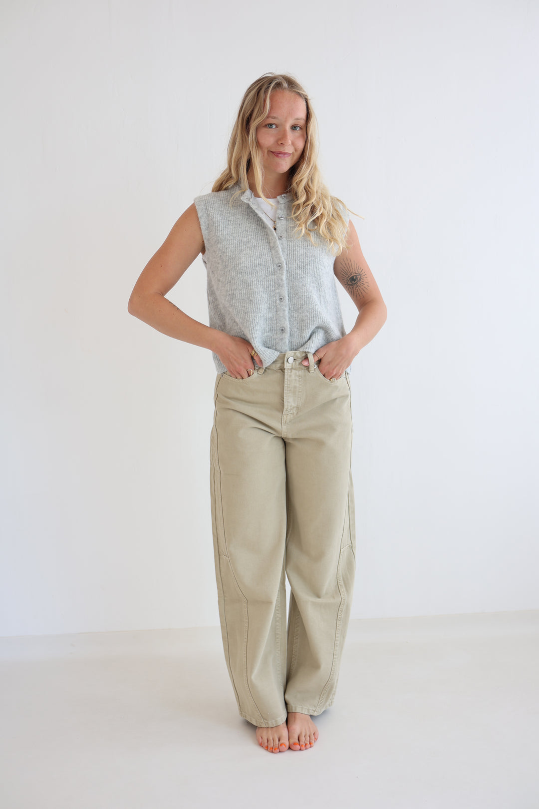 Einfarbige Weste Jolina