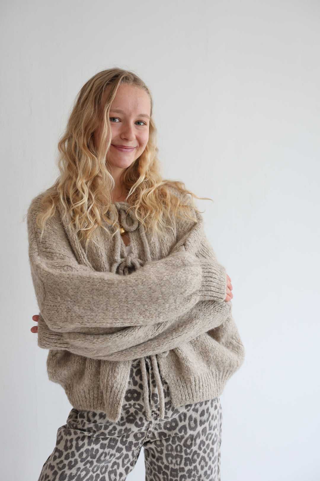 Langarm Cardigan mit Schleifen Lilly