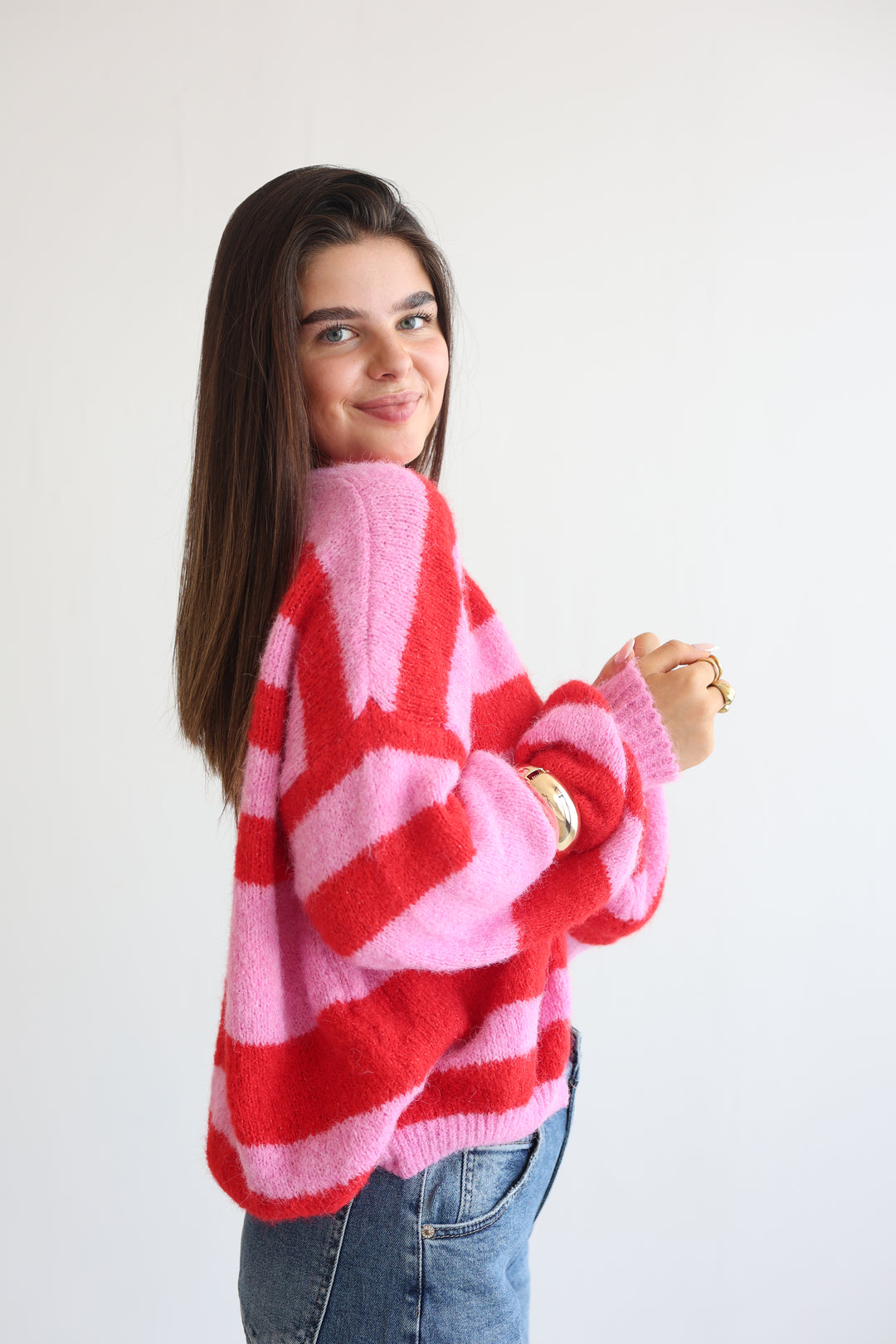 Chunky Striped Cardigan