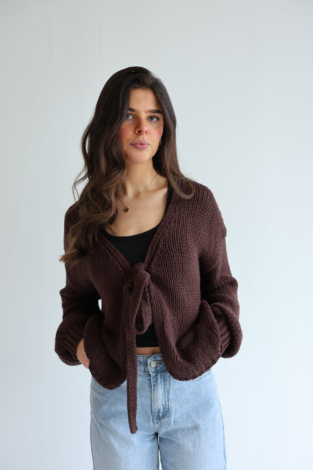 Cardigan mit Schleife Elsa