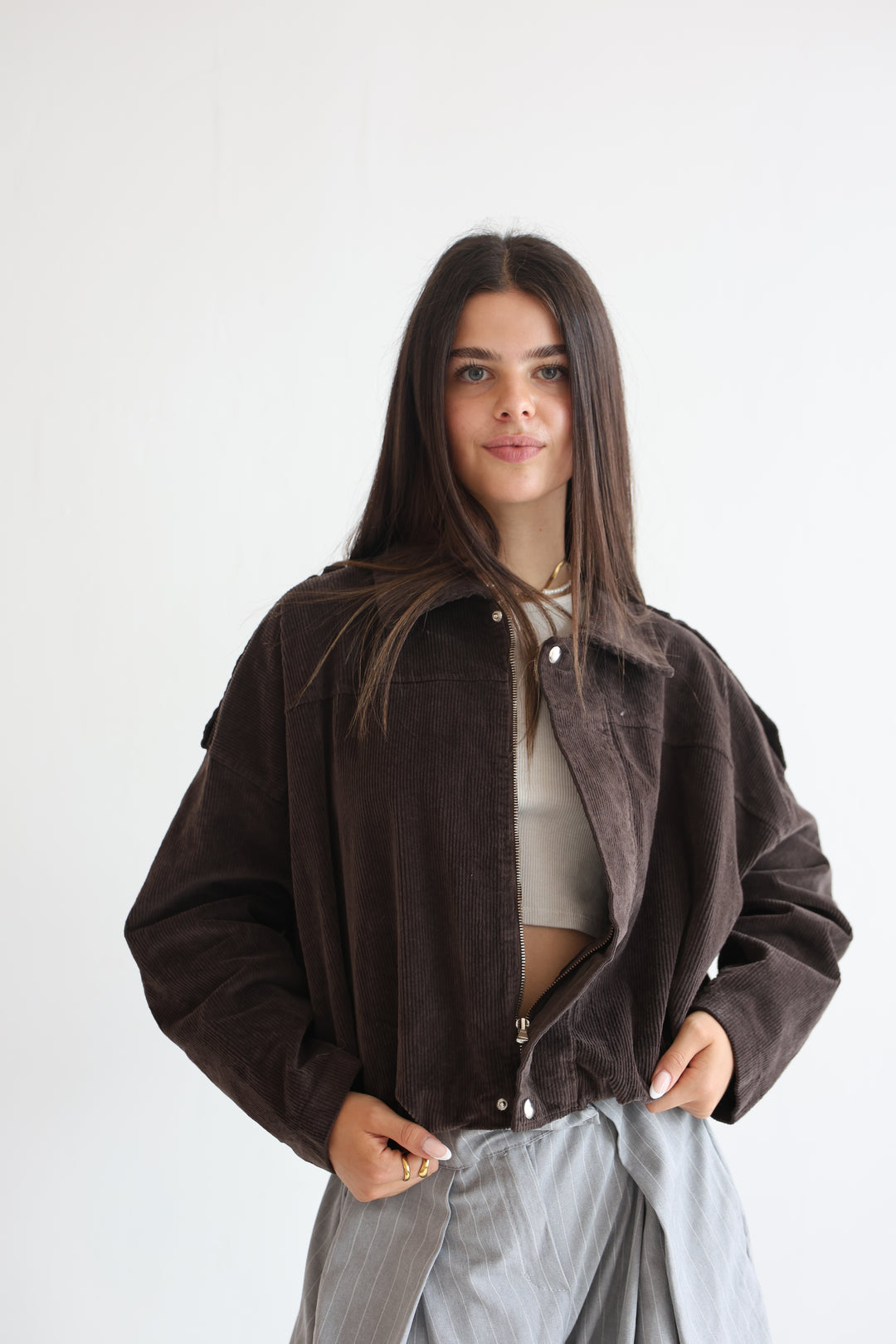 Cord Bomber Jacket