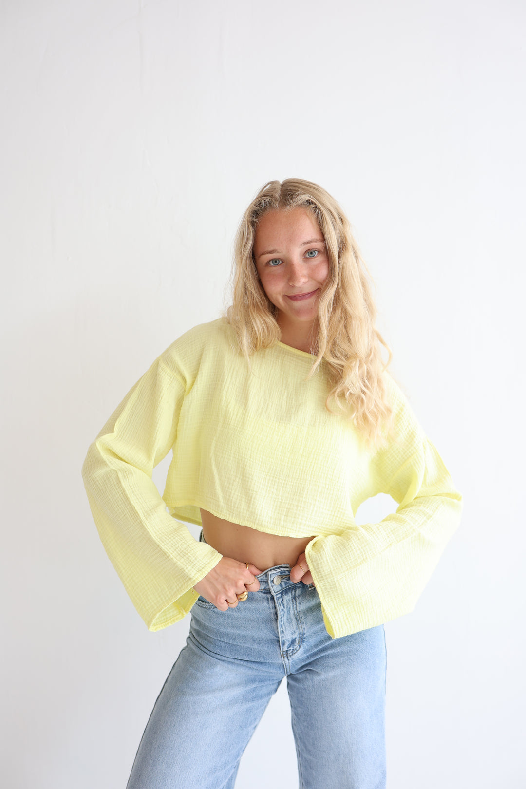 Off-Shoulder Musselinshirt Liz