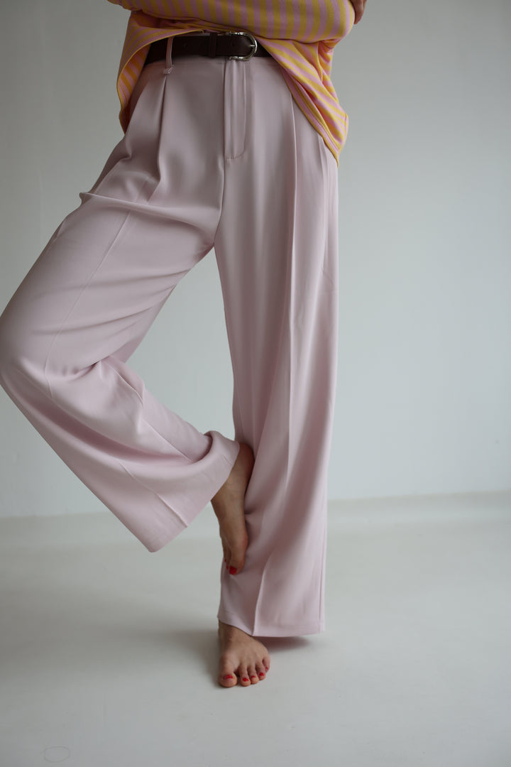 Bundfaltenhose mit Gürtel Anna