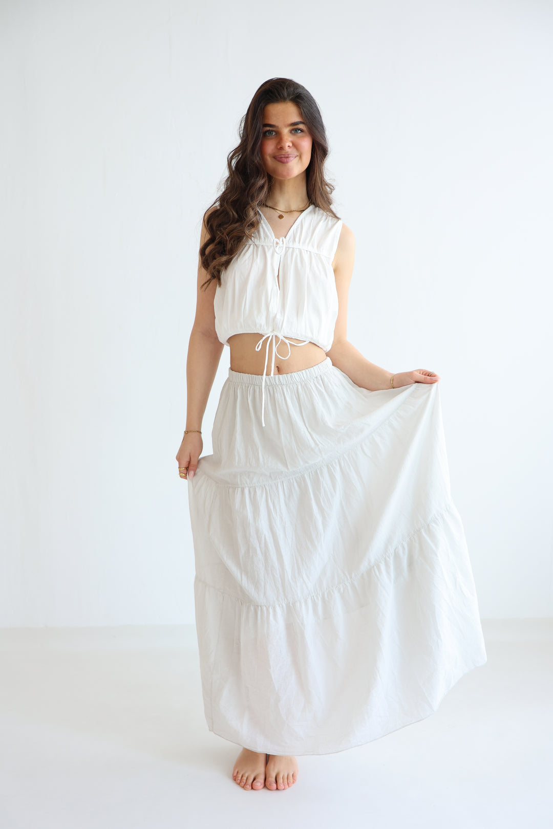 Cotton Maxi Skirt