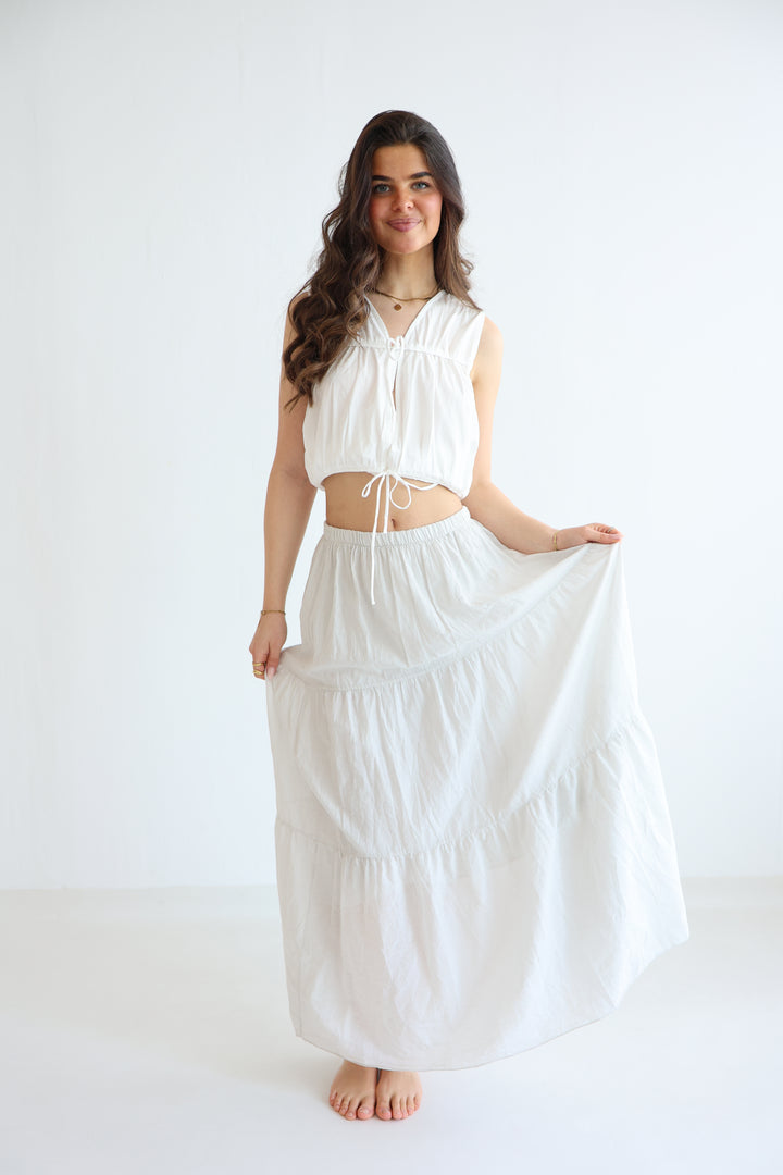 Cotton Maxi Skirt