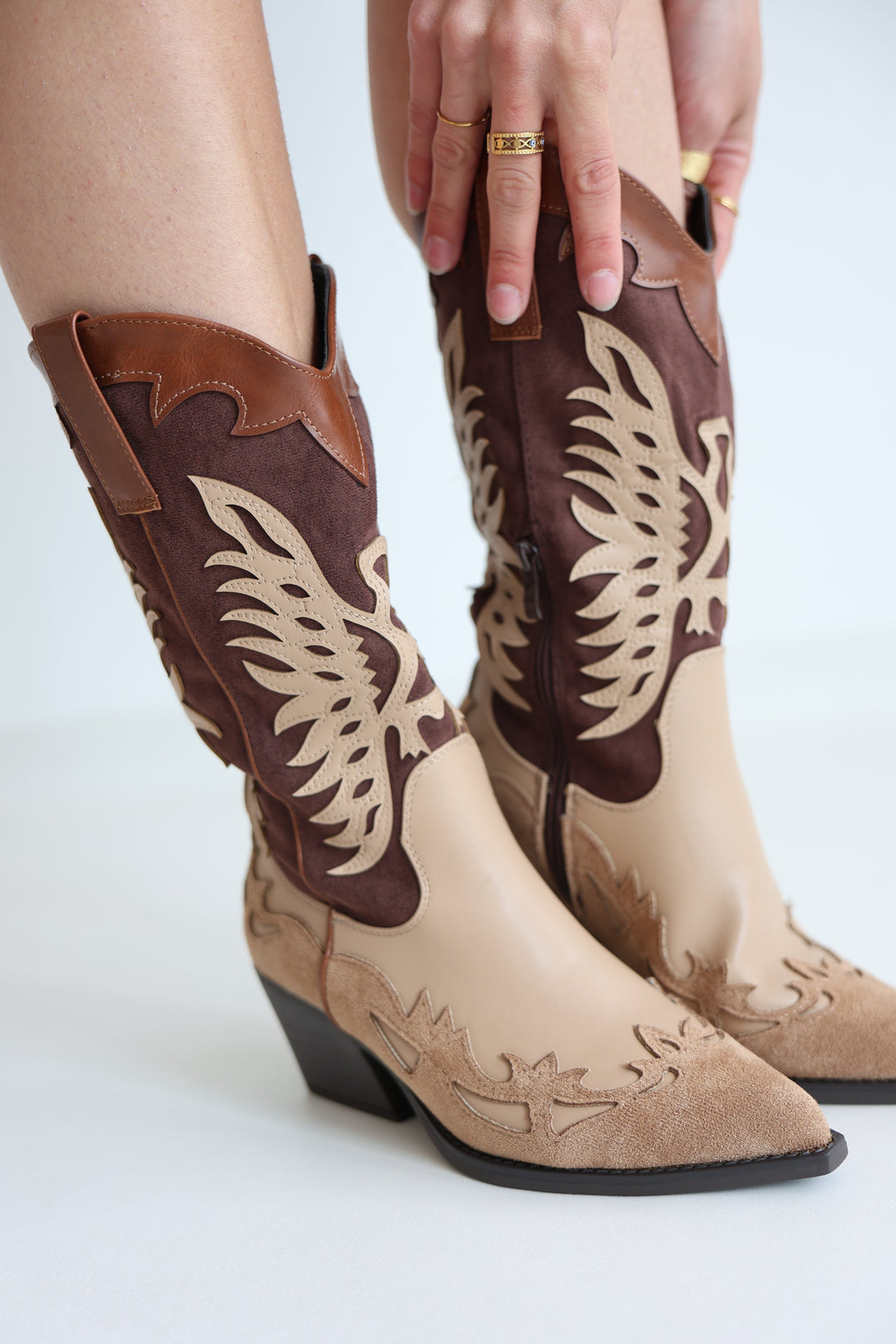 Two-Tone Cowboy Boots