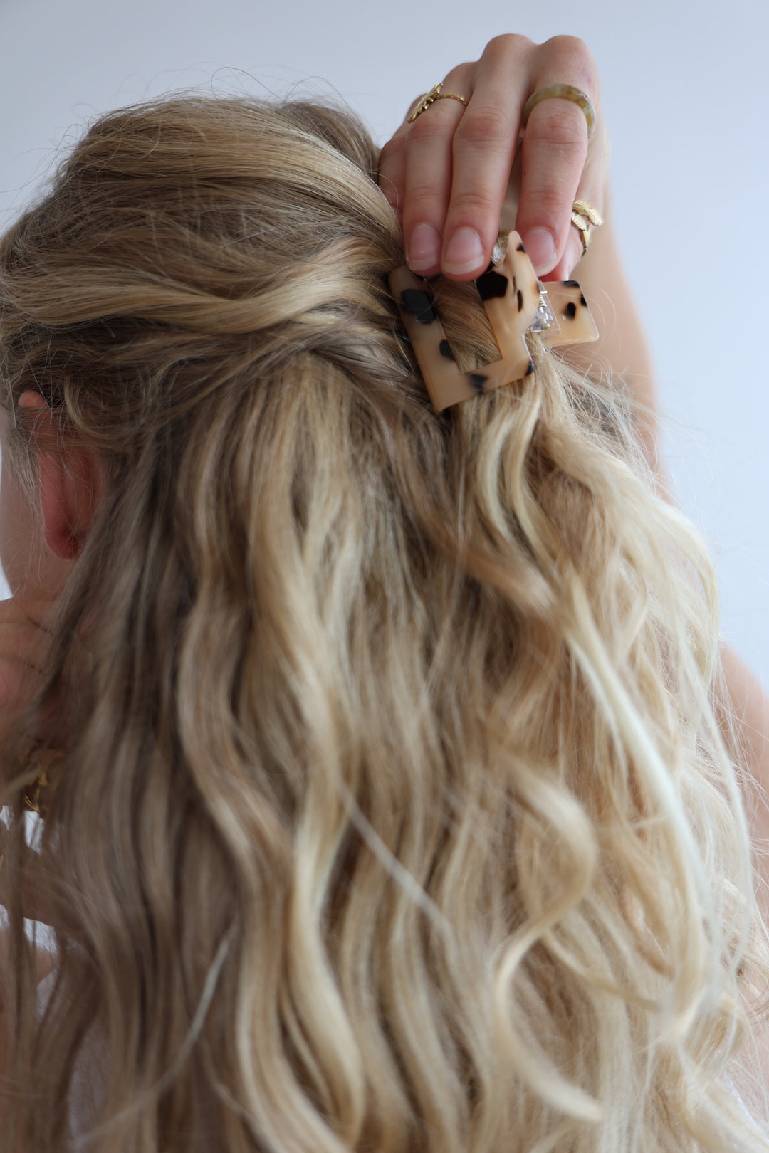 Kleine Haarspange mit Leoprint