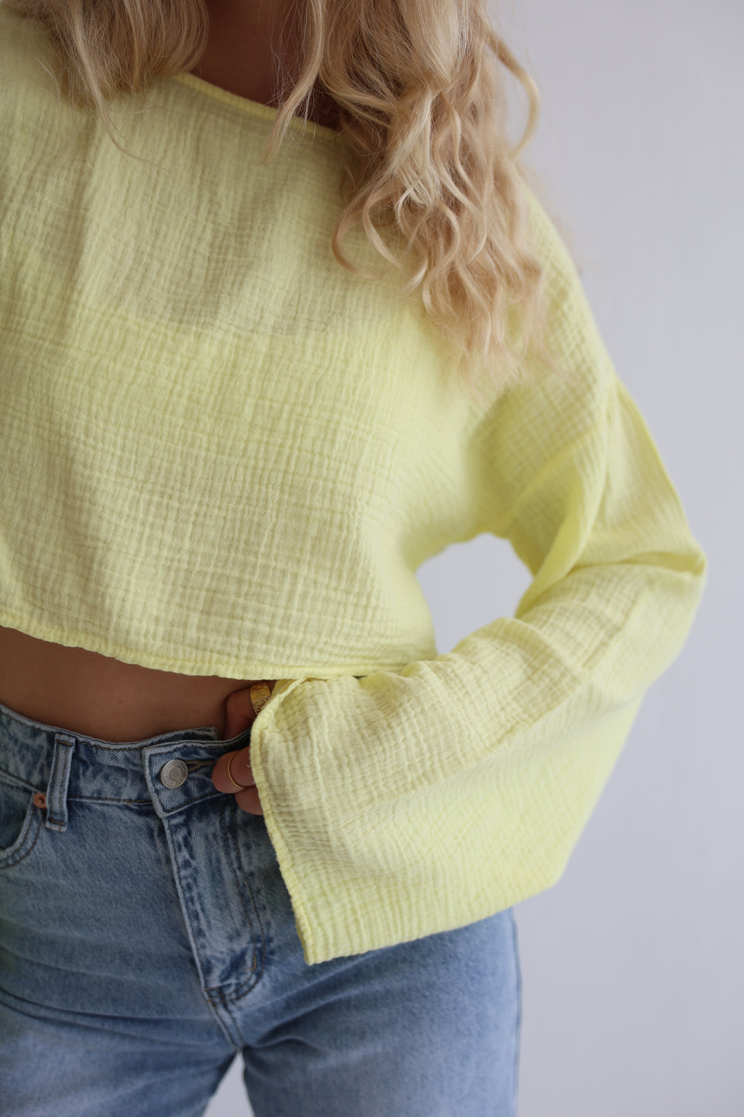 Off-Shoulder Musselinshirt Liz