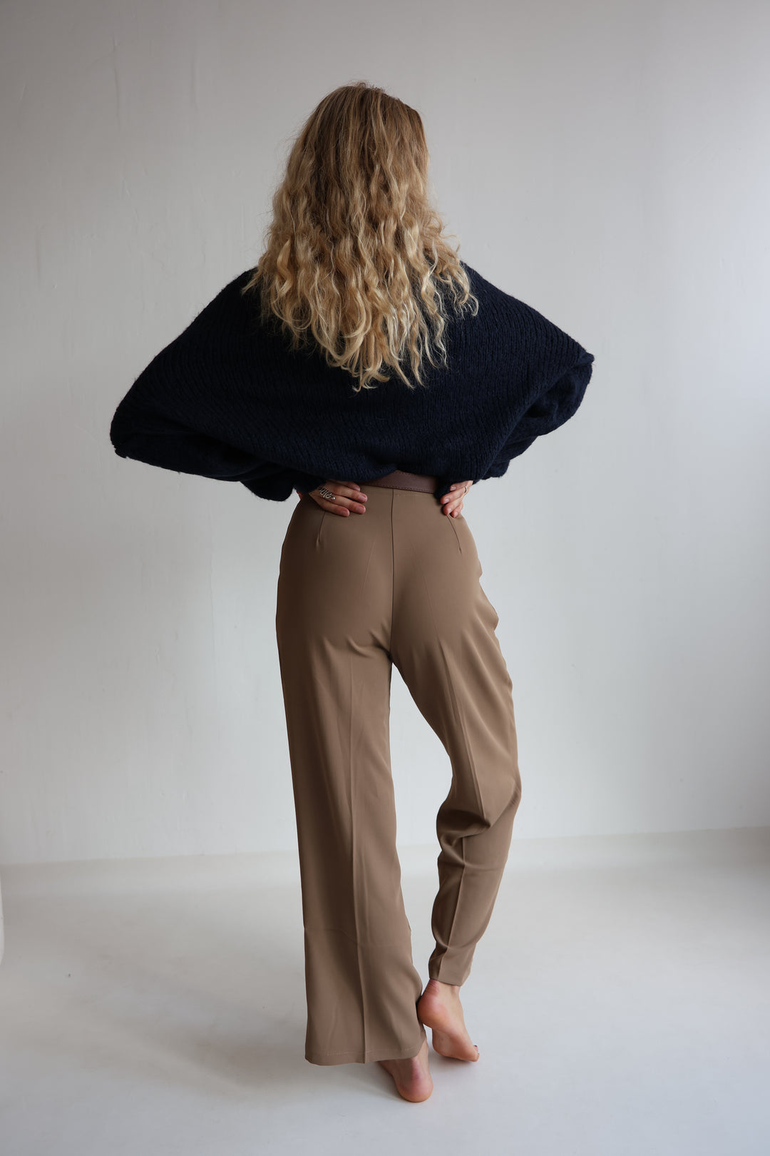 Bundfaltenhose mit Gürtel Anna (23091)
