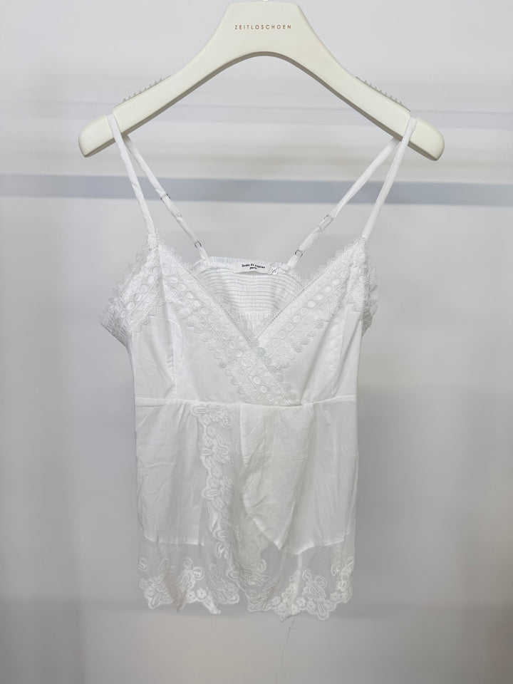 WHITE LACE BABYDOLL TOP GR.S (B-WARE)