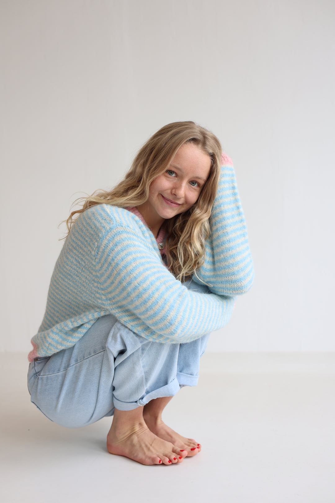 Gestreifter Cardigan Moodline Knit