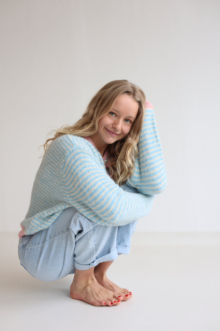 Gestreifter Cardigan Moodline Knit