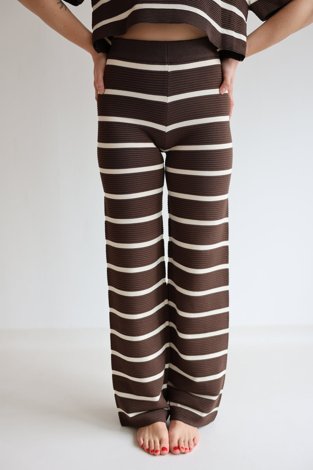 Lange gestreifte Hose Sandy Stripes