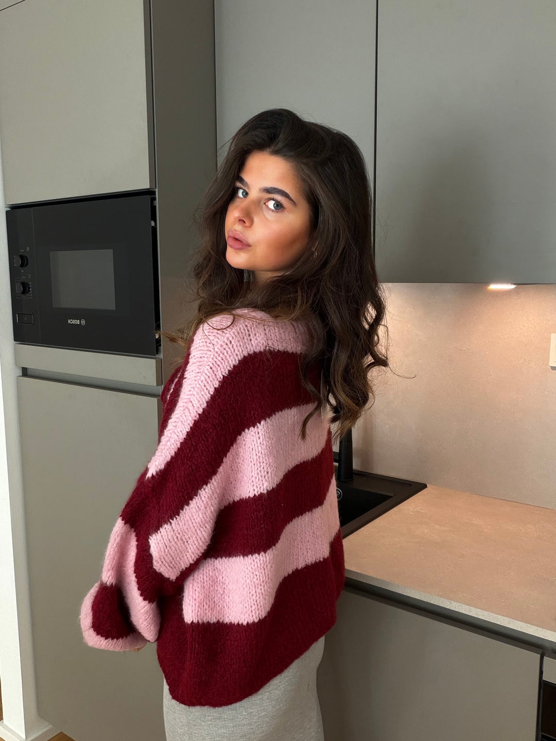 Gestreifter Cardigan Luana