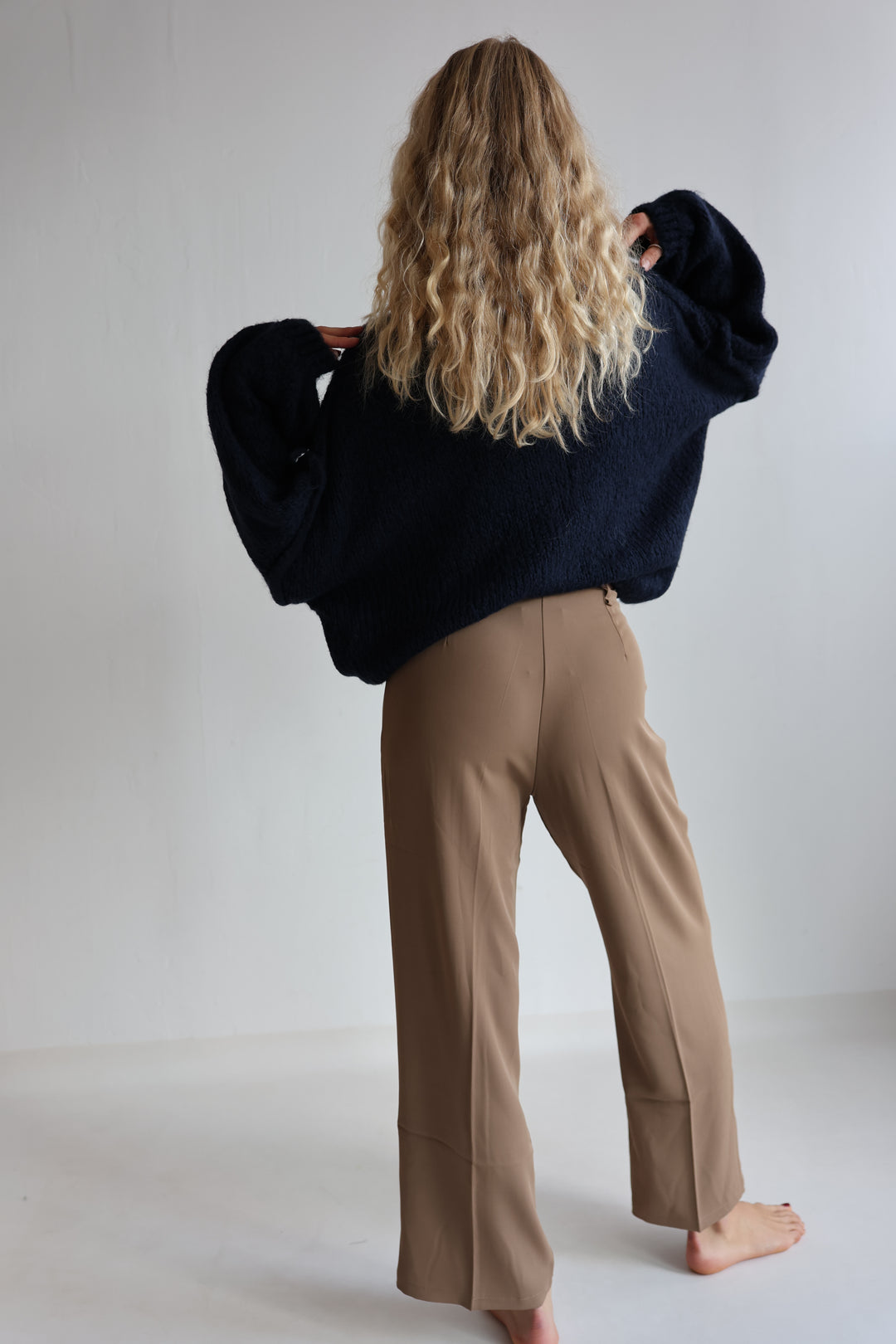 Bundfaltenhose mit Gürtel Anna (23091)