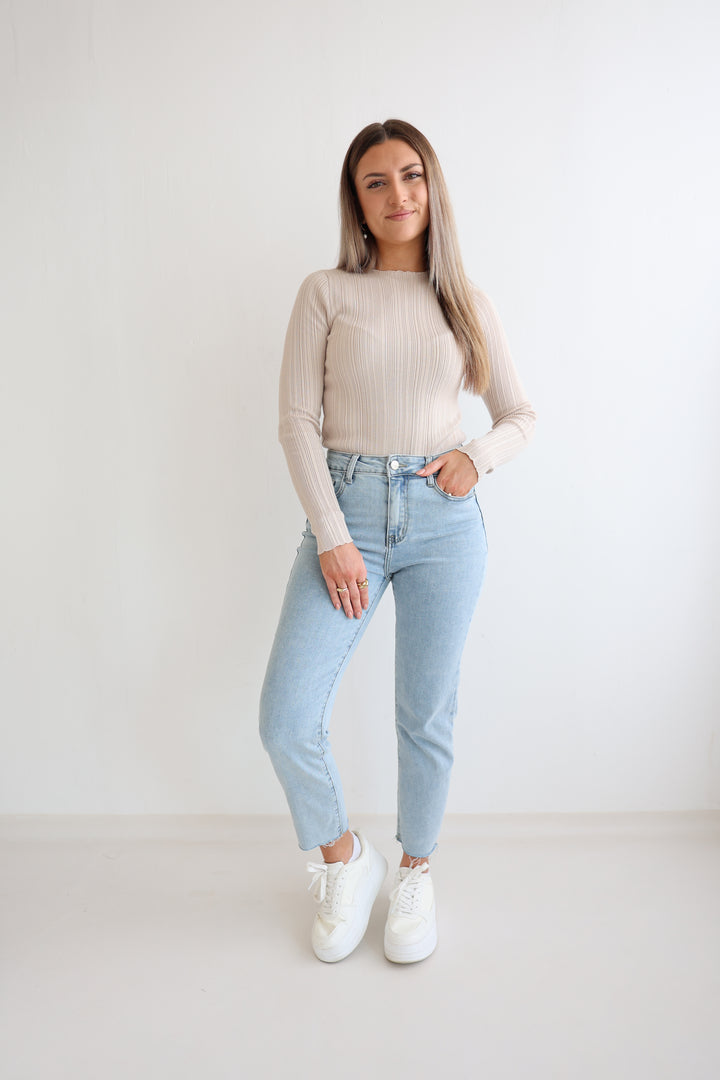 Geripptes Longsleeve Classy