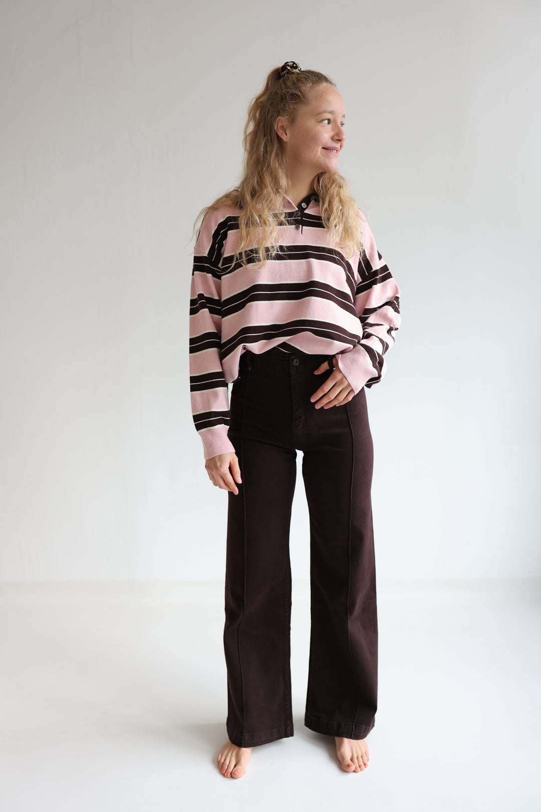 Long Polo Blossom Stripes