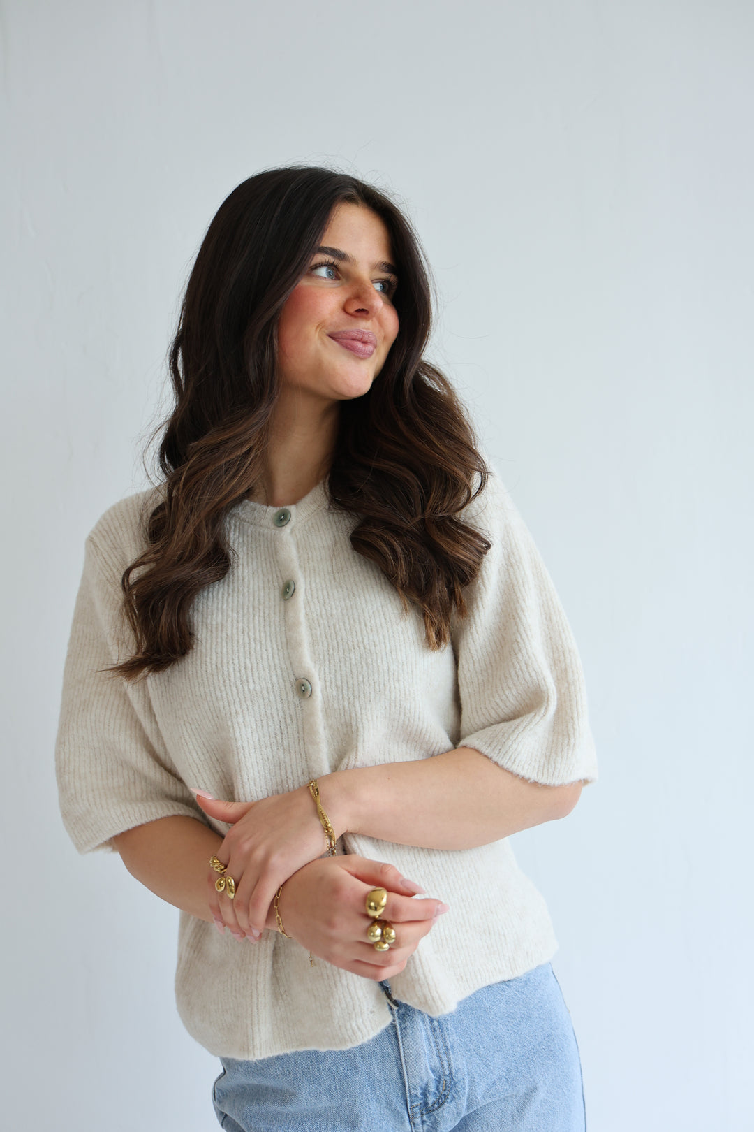 Kurzarm Cardigan Jolina