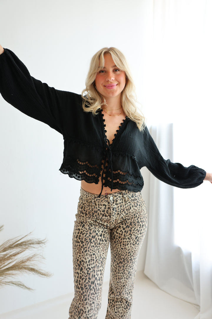 Musselinbluse Sweet Ruffles