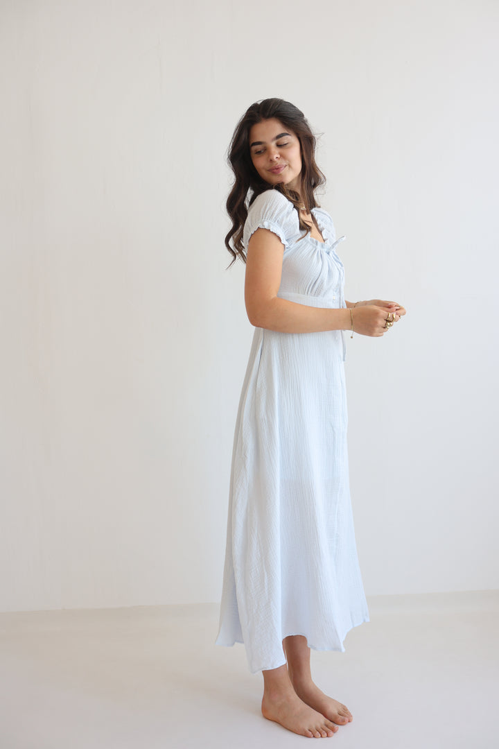Taffy Pastel Ruffle Midi Dress