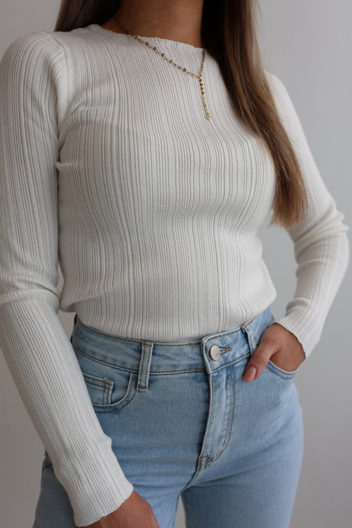 Geripptes Longsleeve Classy