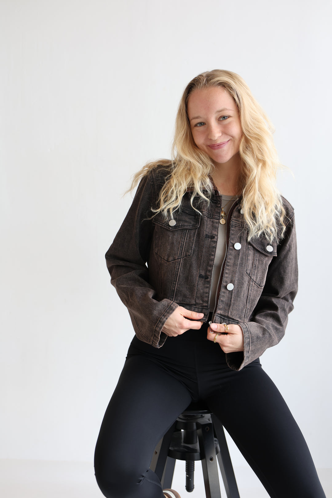 Cropped Denim Jacket Harvest